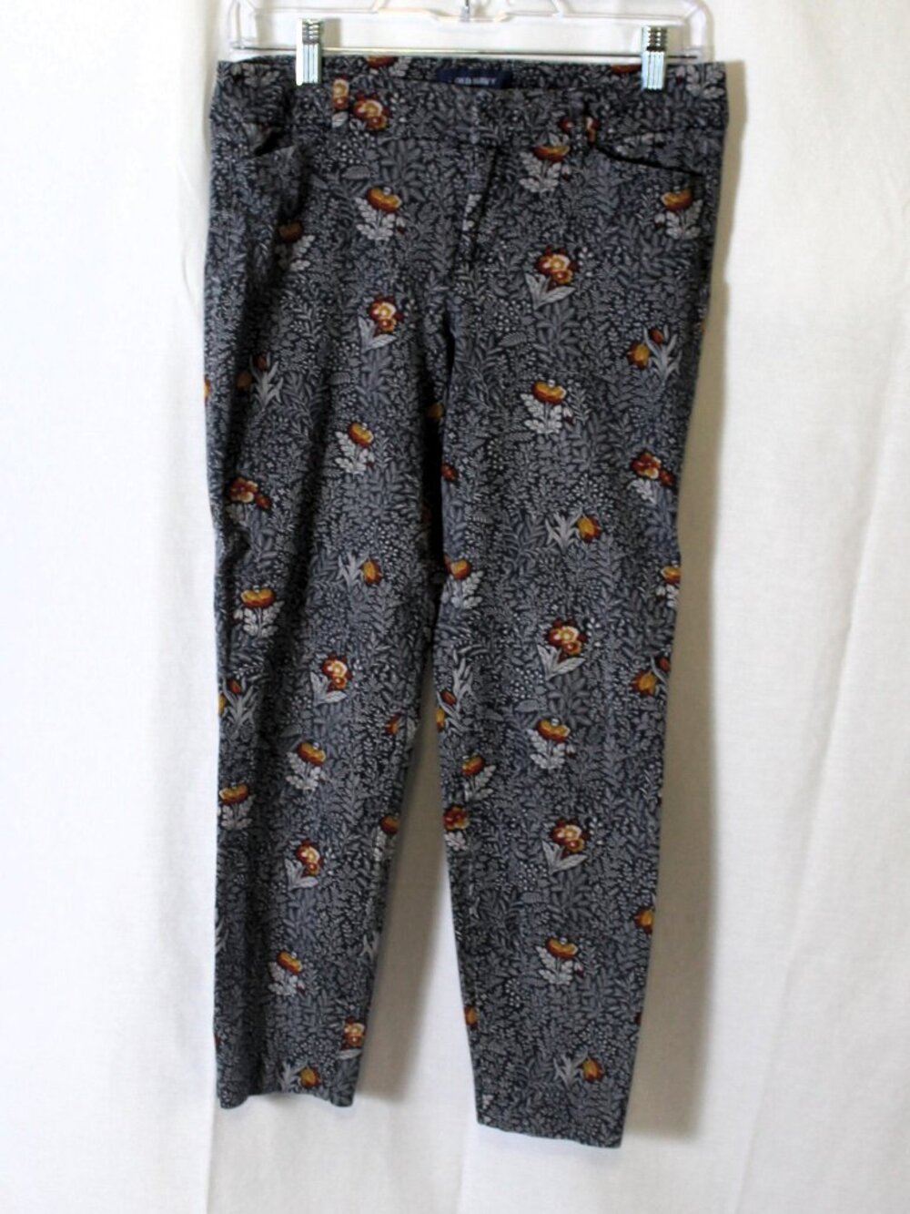 Old Navy Pixie Cropped Pants, Fall Floral, 6R